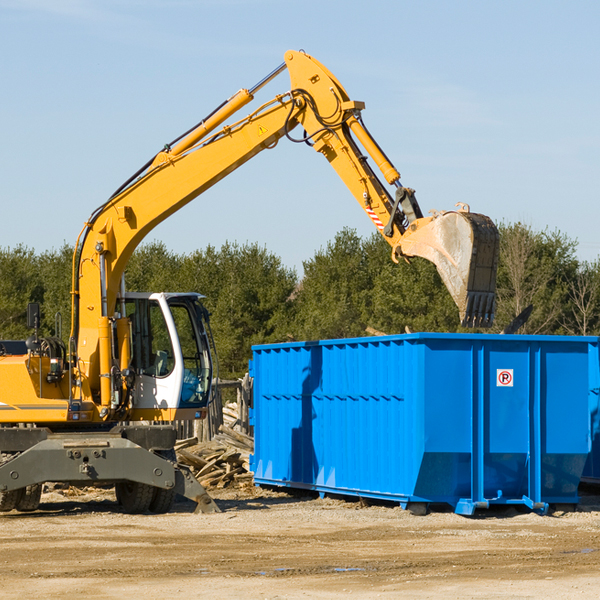 are there any restrictions on where a residential dumpster can be placed in Lyon County IA